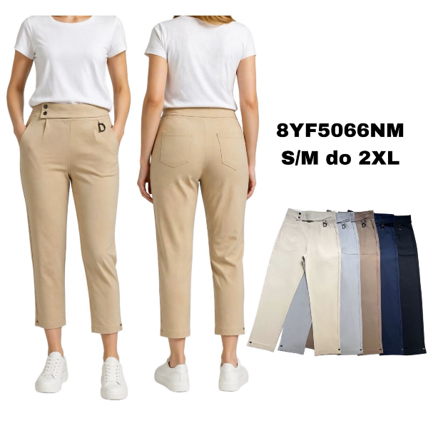 Spodnie damskie 7/8 Roz S/M-L/2XL , Mix Kolor Paczka 10 szt